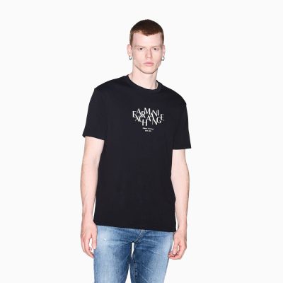 Armani exchange Regular-fit T-shirt in solid-color cotton jersey