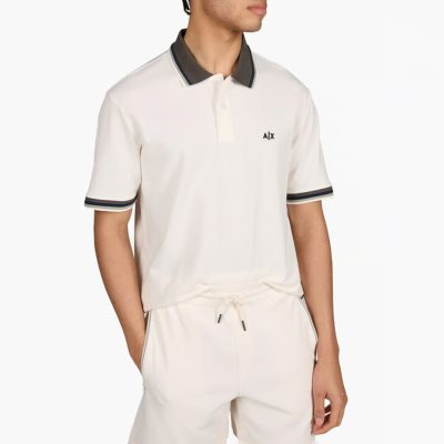 Armani Exchange Short-sleeved cotton polo shirt