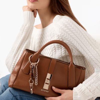 guess Handbag with leather-effect charms