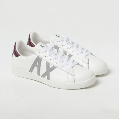 armani exchange Low-top leather sneakers