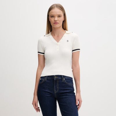 GUESS Viscose blend Short-sleeved polo