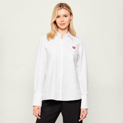 HUGO Relaxed-fit with heart logo blouse