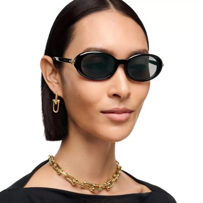 Tiffany HardWear Black acetate Sunglasses