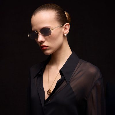 Gucci GG2228S Rectangular-Frame Sunglasses