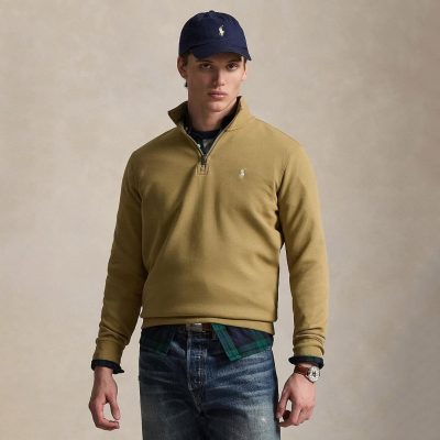 Ralph Lauren DOUBLE-KNIT QUARTER-ZIP PULLOVER
