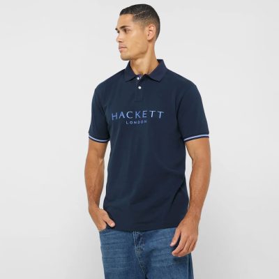 Hackett Logo Embroidered Polo Shirt