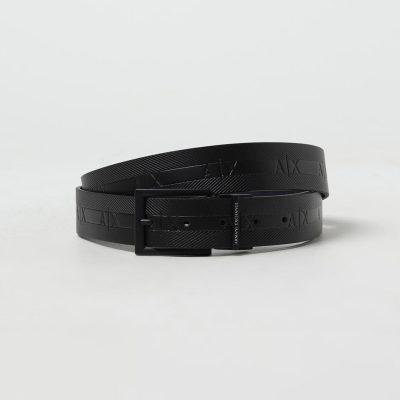Armani exchange Textured leather belt