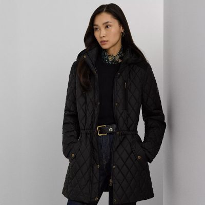 Ralph Lauren Women's Hooded Anorak Quilted Coat