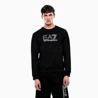 Emporio armani Visibility cotton sweatshirt with EA7 logo