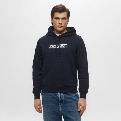 Diesel logo-print Brushed Hoodie