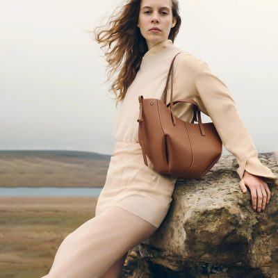 Polene Cyme Mini  TEXTURED CAMEL