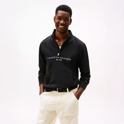 Tommy hilfiger Embroidered Tommy Logo Quarter-Zip