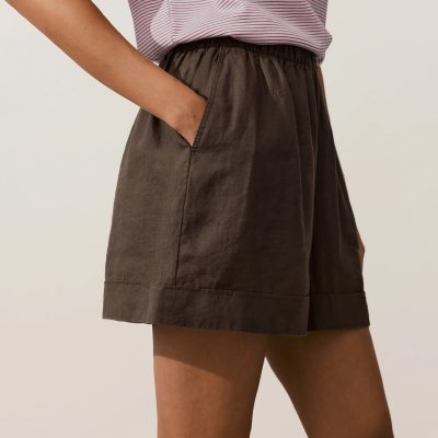 Oysho linen Bermuda shorts