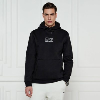 Emporio armani Visibility cotton hooded sweatshirt